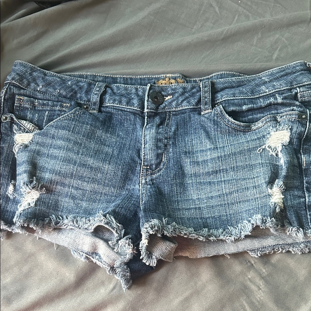 Distressed Denim Women Shorts